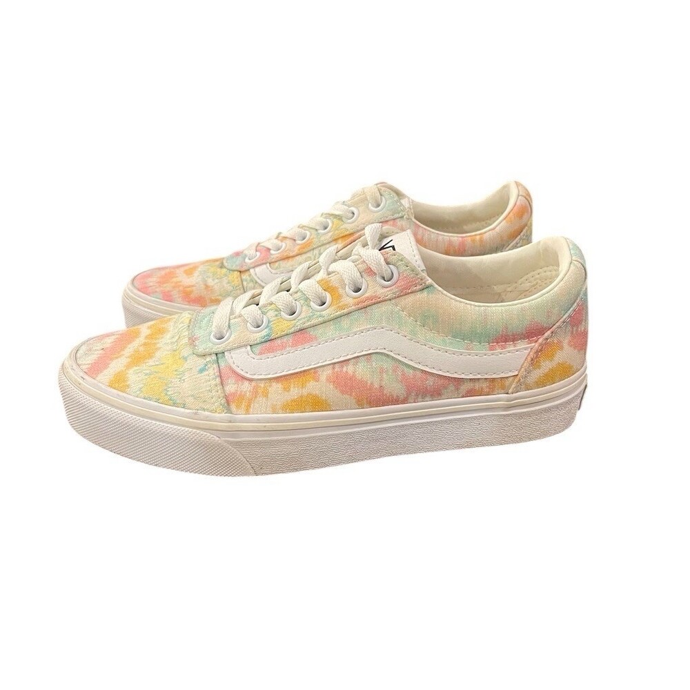 Vans Old Skool Womens Sneakers Size 6.5 Multicolor Psychedelic Tie Dye - Picture 2 of 13